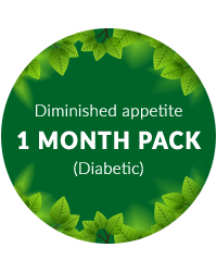 Diminished appetite 1 month pack for diabetic patients