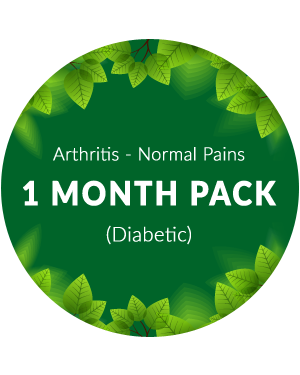 Arthritis (Normal pains) 1 month Pack for Diabetic Patients