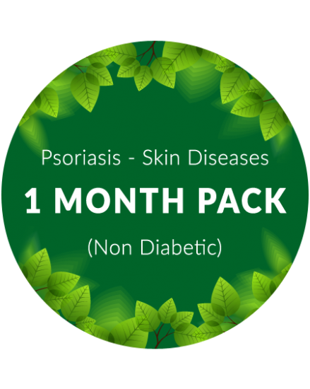 Psoriasis - Skin Diseases 1 month pack for non diabetic patients - Click Image to Close